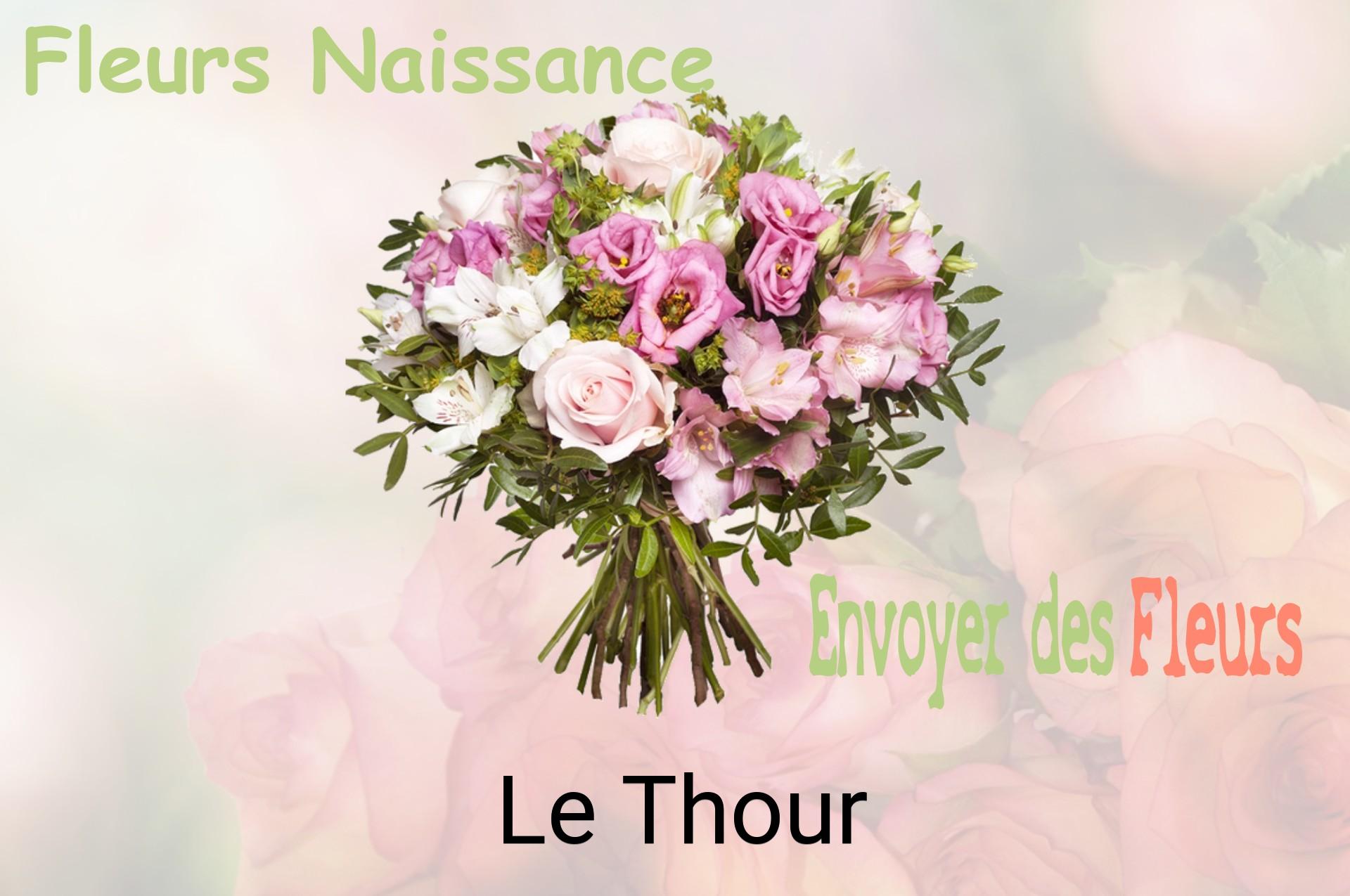 Bouquet de fleurs de naissance livré à Le Thour